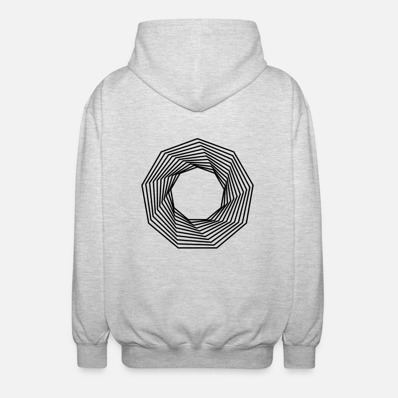 Form - Unisex Kapuzenjacke - Hellgrau meliert