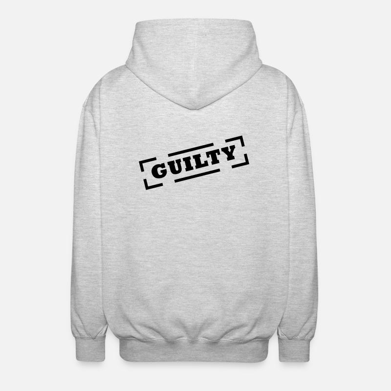 guilty - Unisex Kapuzenjacke - Hellgrau meliert