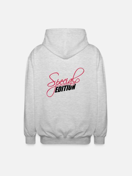 Special Edition Design - Unisex Hooded Jacket - light heather grey