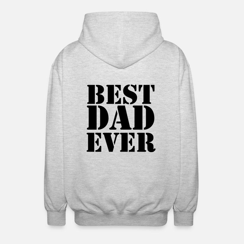 Best Dad ever - Veste à capuche unisexe - gris clair chiné