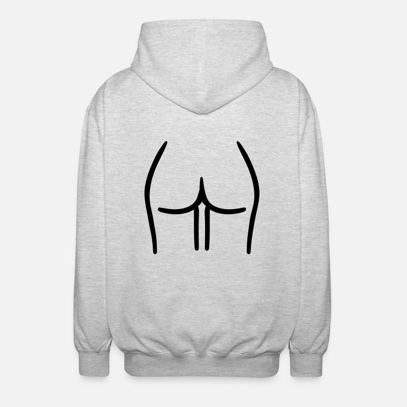 Cul - Veste à capuche unisexe - gris clair chiné