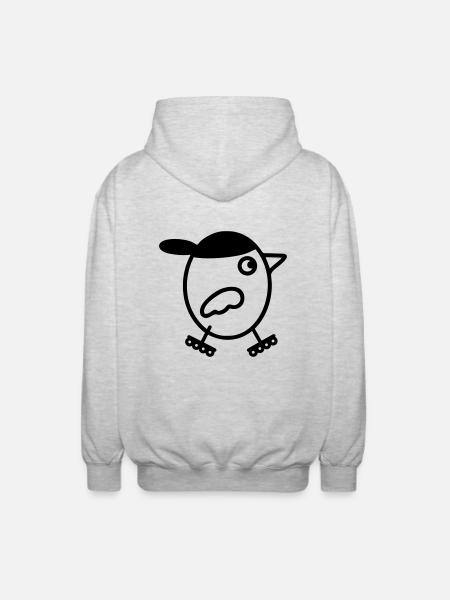 Inliner - Inline skaten - Unisex Kapuzenjacke - Hellgrau meliert