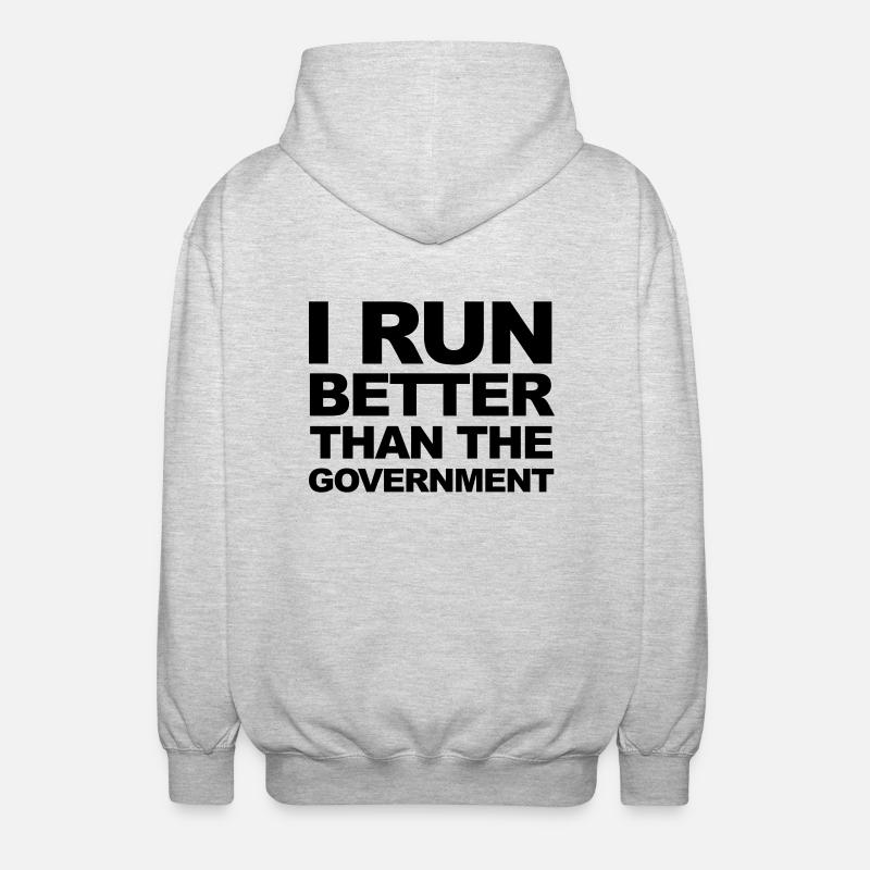 Run - Veste à capuche unisexe - gris clair chiné