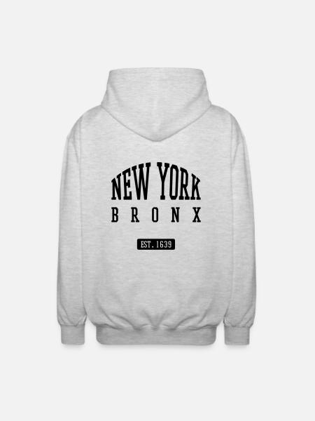 Bronx - Unisex Kapuzenjacke - Hellgrau meliert