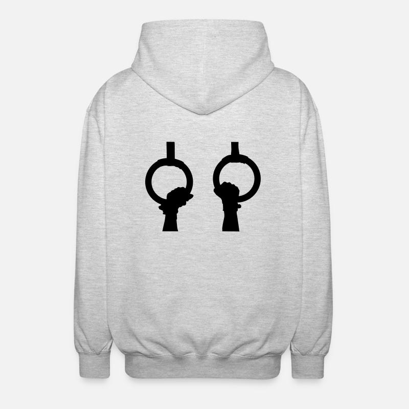 Gymnastique - Veste à capuche unisexe - gris clair chiné