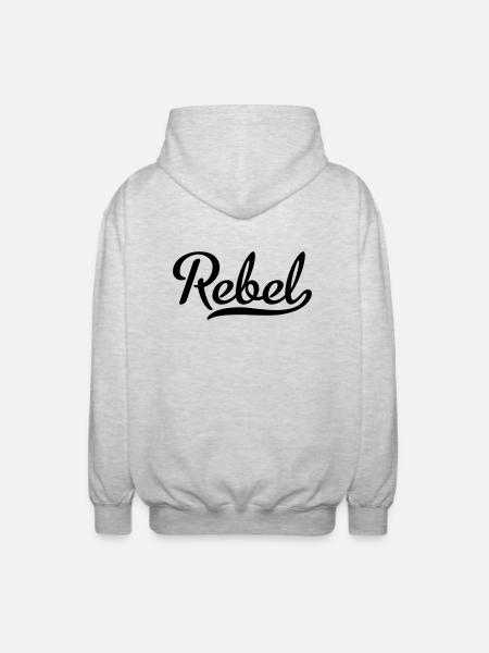 Rebel - Unisex Hooded Jacket - light heather grey