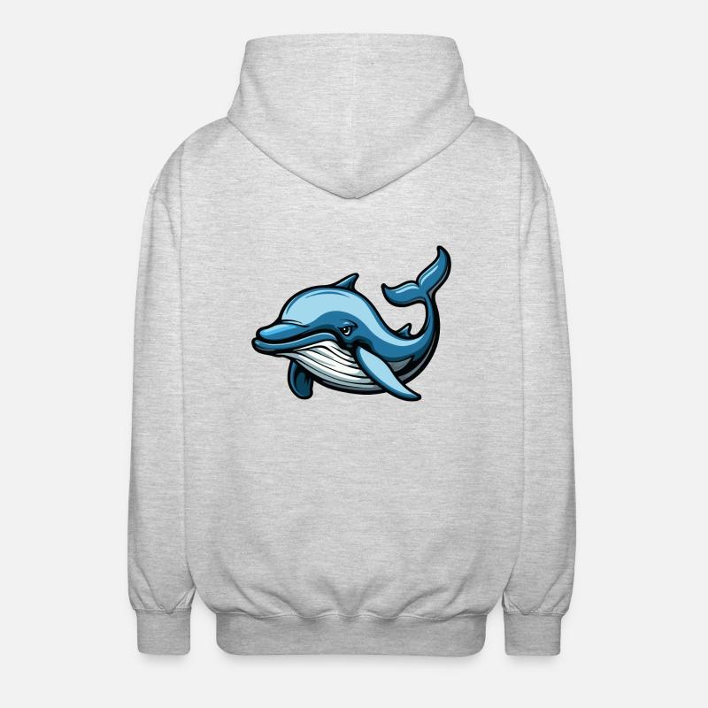 Bande dessinée Delfin - Veste à capuche unisexe - gris clair chiné