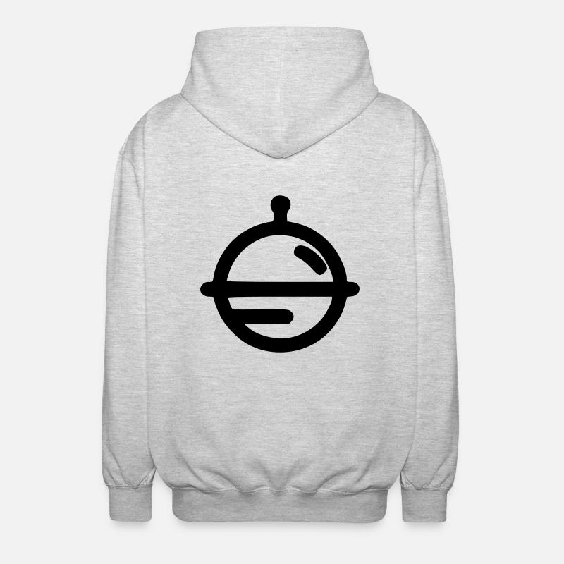 Planet - Unisex Kapuzenjacke - Hellgrau meliert