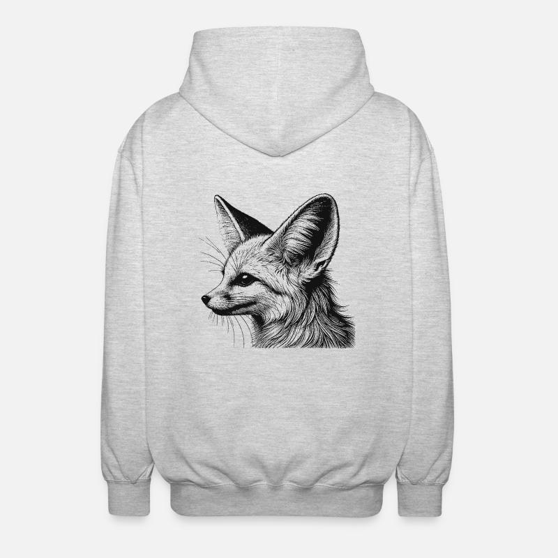 Fennec - Veste à capuche unisexe - gris clair chiné