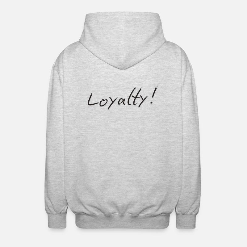 Loyalty - Unisex Kapuzenjacke - Hellgrau meliert