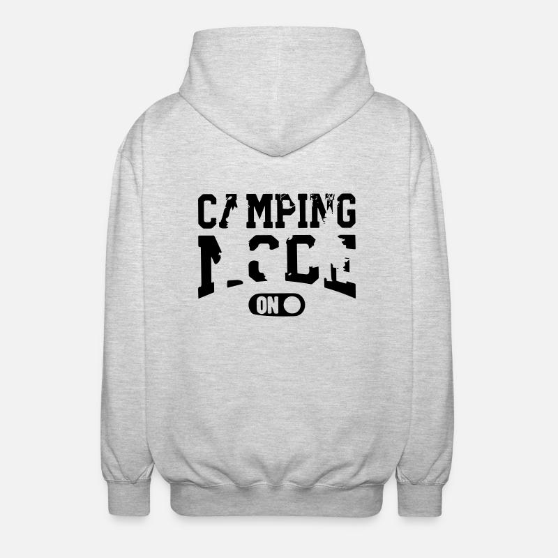 mode camping - Veste à capuche unisexe - gris clair chiné