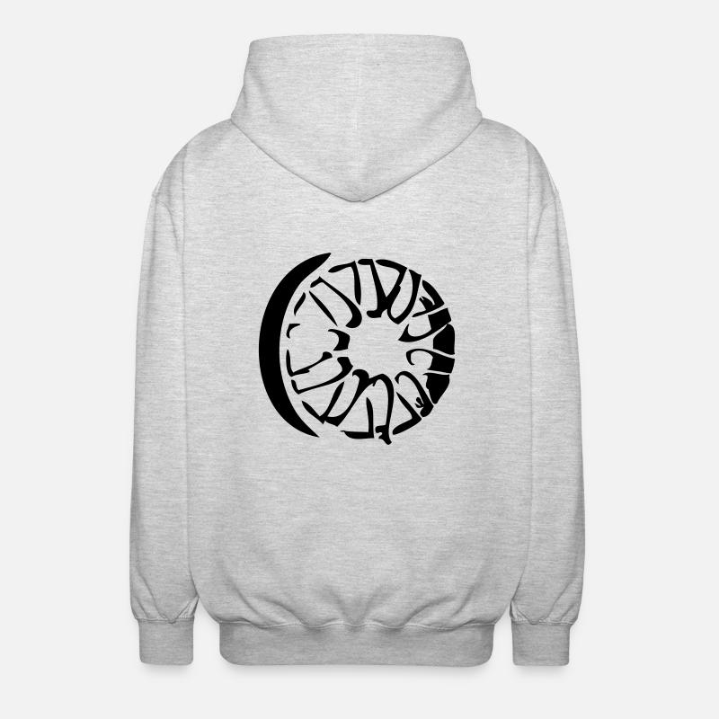 felge - Unisex Kapuzenjacke - Hellgrau meliert