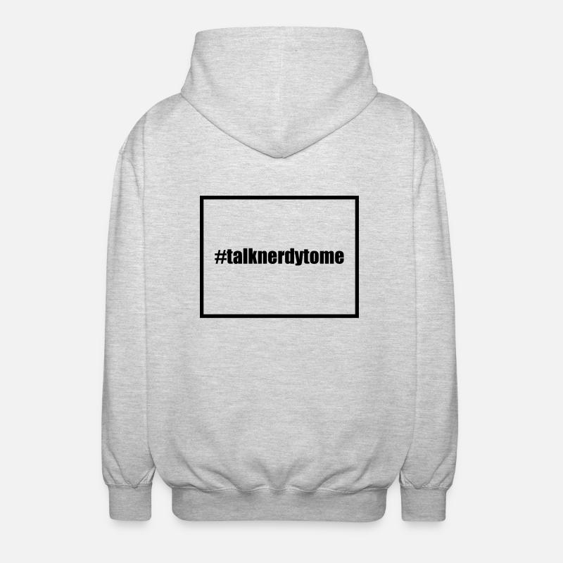 Talk Nerdy - Veste à capuche unisexe - gris clair chiné