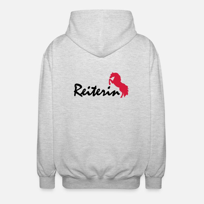 Cavalière - Veste à capuche unisexe - gris clair chiné