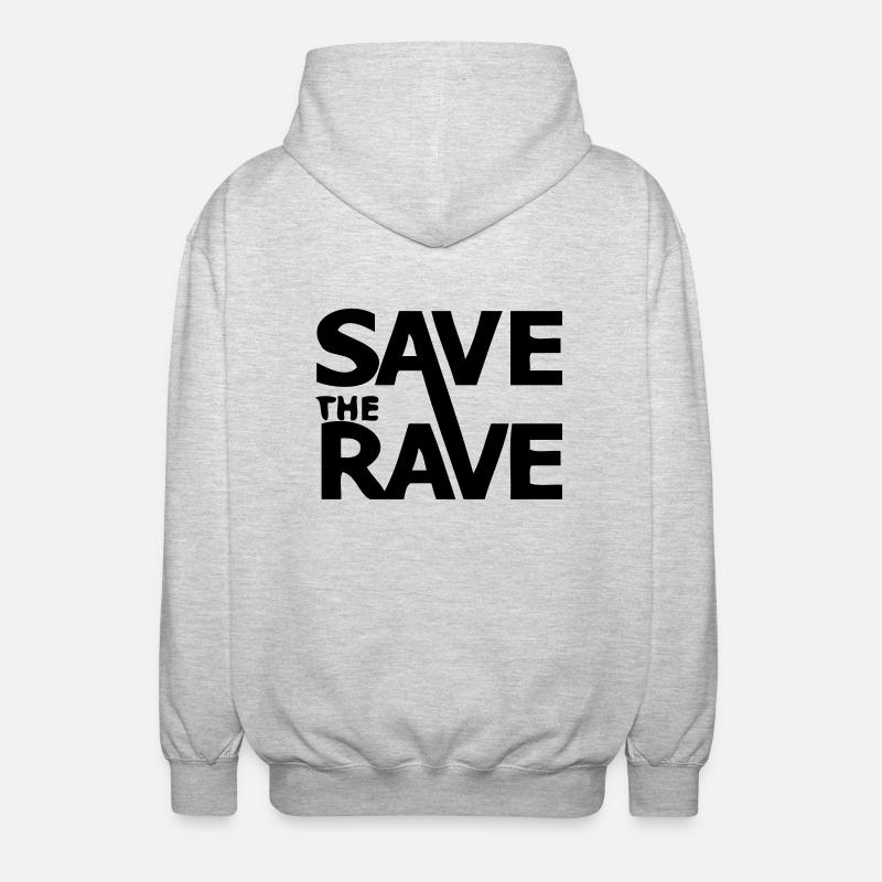 savetheravefantazia - Veste à capuche unisexe - gris clair chiné