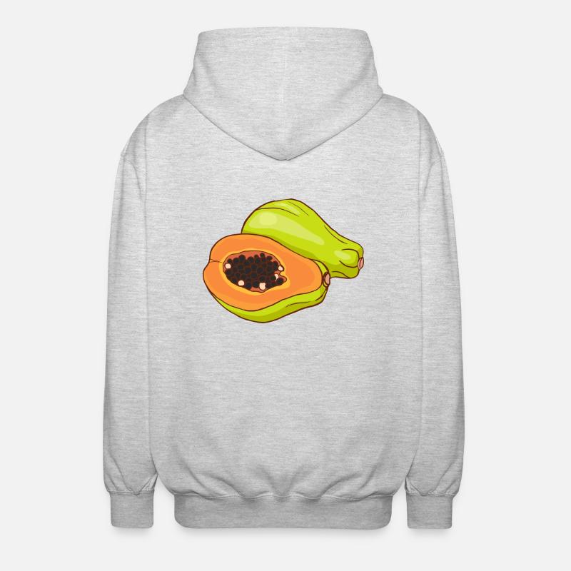 Papaye Melonbaum - Veste à capuche unisexe - gris clair chiné