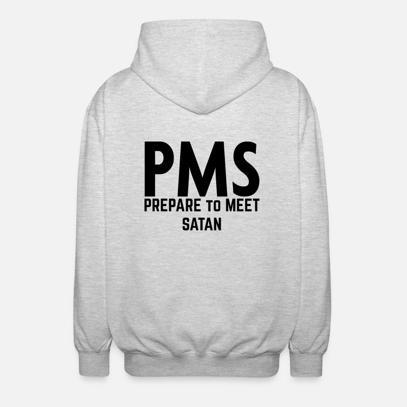 PMS - Veste à capuche unisexe - gris clair chiné