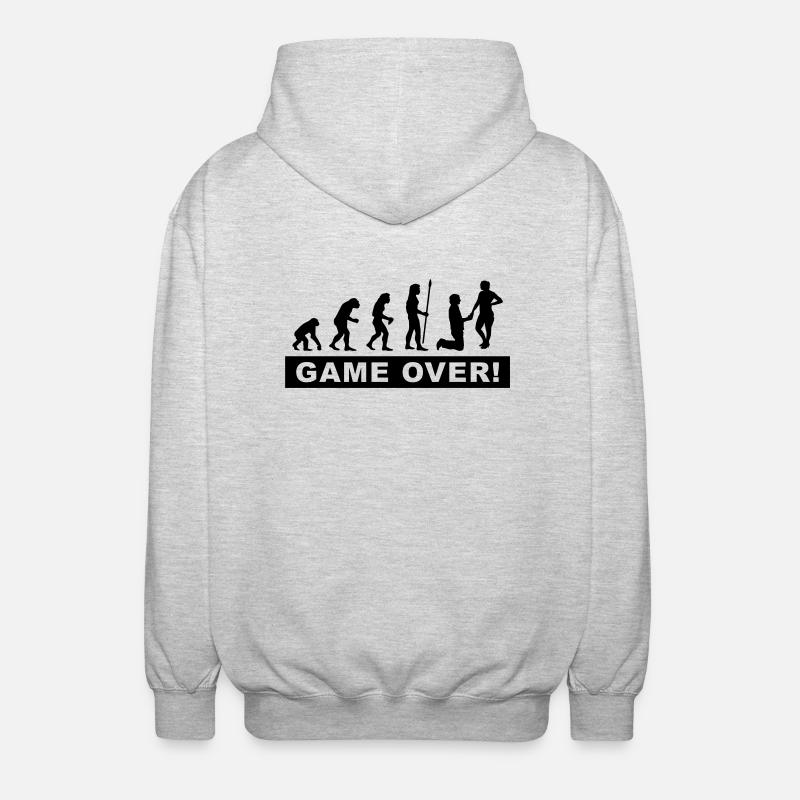 bachelor boy - Unisex Hooded Jacket - light heather grey