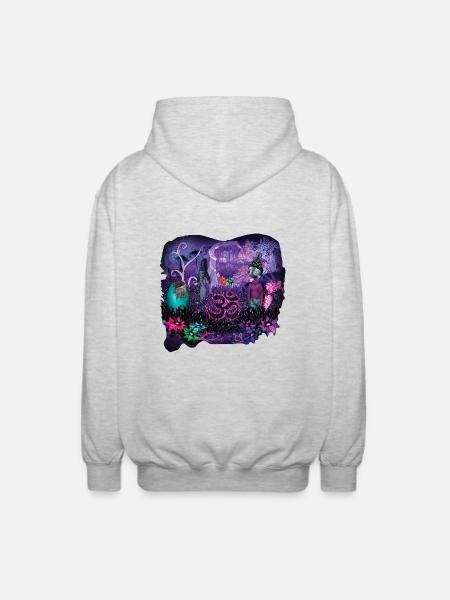 Aum - Unisex Hooded Jacket - light heather grey