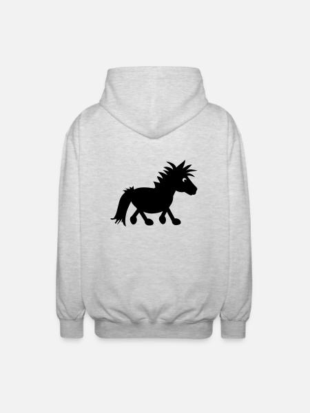 pony_2 - Unisex Hooded Jacket - light heather grey