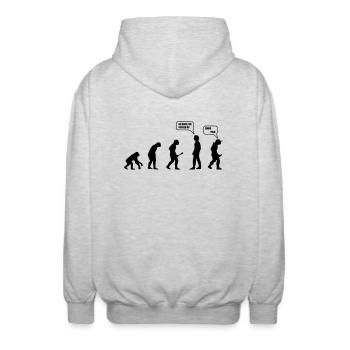 Swag Yolo Evolution - Veste à capuche unisexe - gris clair chiné - Dos - AI Model Male 185 light (185cm)