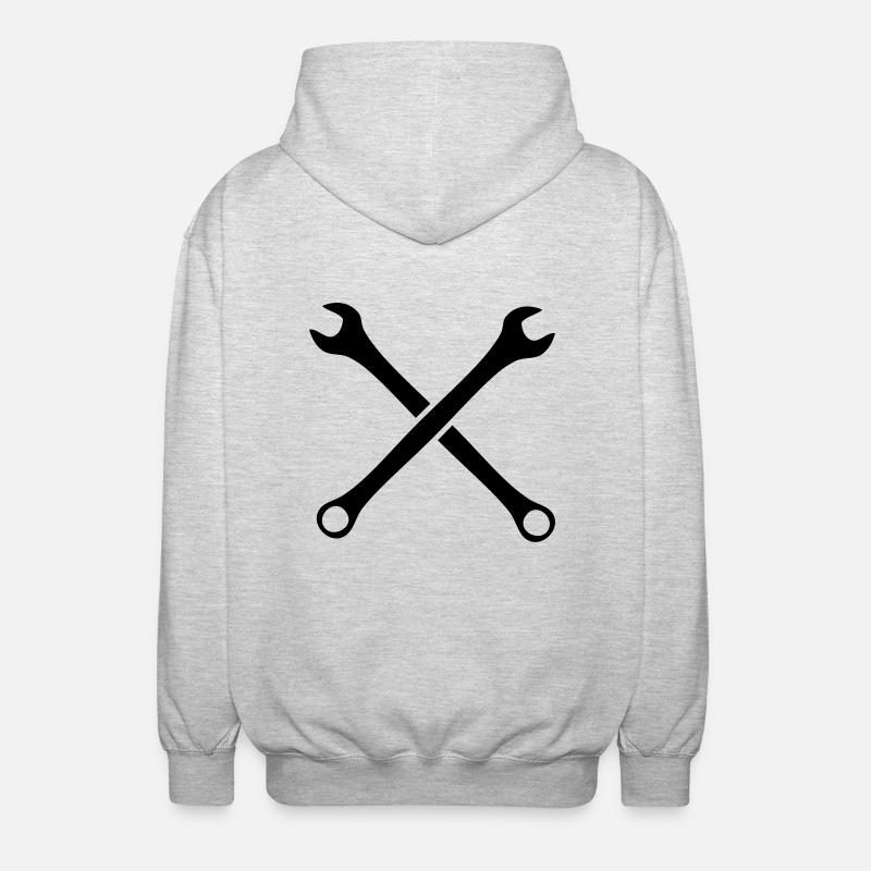 Clés à molette - Veste à capuche unisexe - gris clair chiné