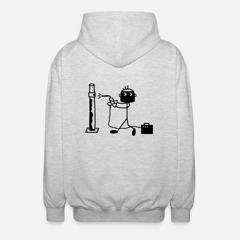 Soudeur - Installateurs - Veste à capuche unisexe - gris clair chiné