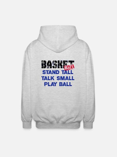 basketball 05 - Unisex Hooded Jacket - light heather grey
