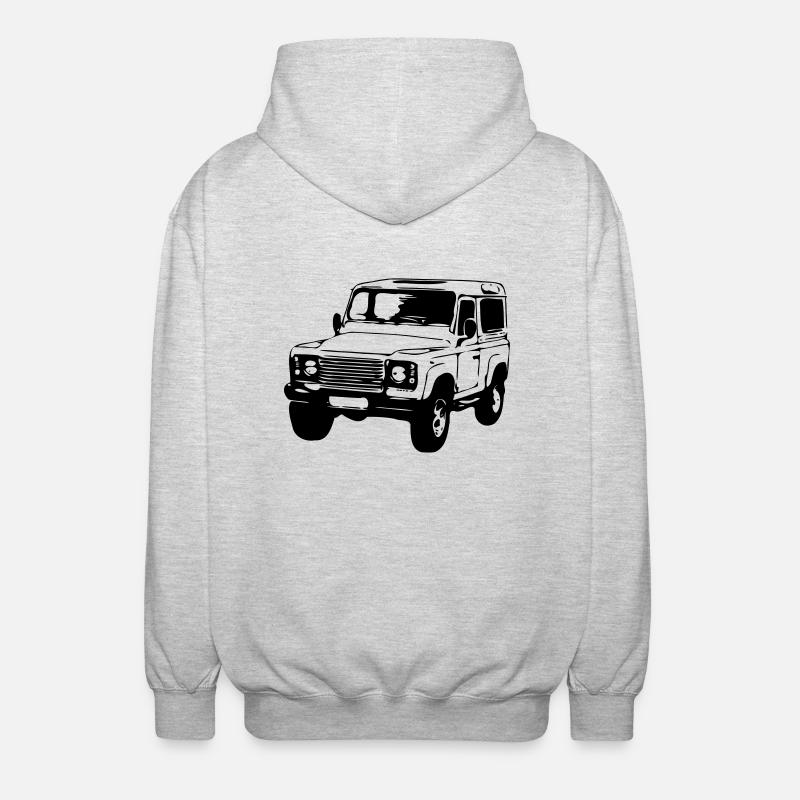 Defender 2 - Veste à capuche unisexe - gris clair chiné