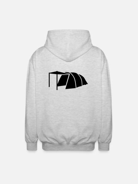 Tent - Unisex Hooded Jacket - light heather grey
