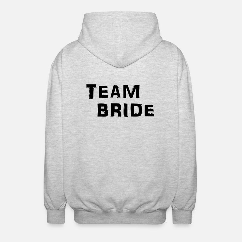Team Bride - Veste à capuche unisexe - gris clair chiné