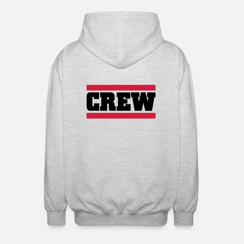 crew - Unisex Kapuzenjacke - Hellgrau meliert