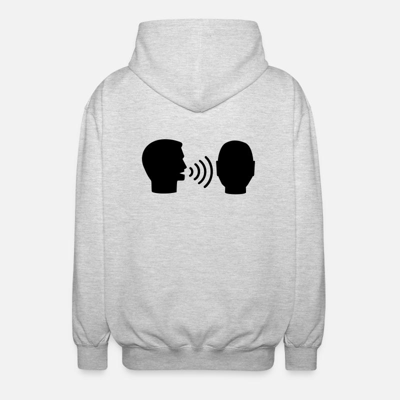 Logopäde - Unisex Kapuzenjacke - Hellgrau meliert