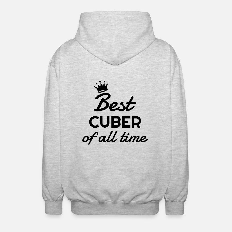 Cubing / Cube / Cuber / Speedcubing - Veste à capuche unisexe - gris clair chiné