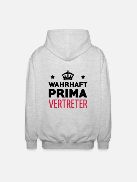 commercial / vente / vendeur / vendeuse - Veste à capuche unisexe - gris clair chiné