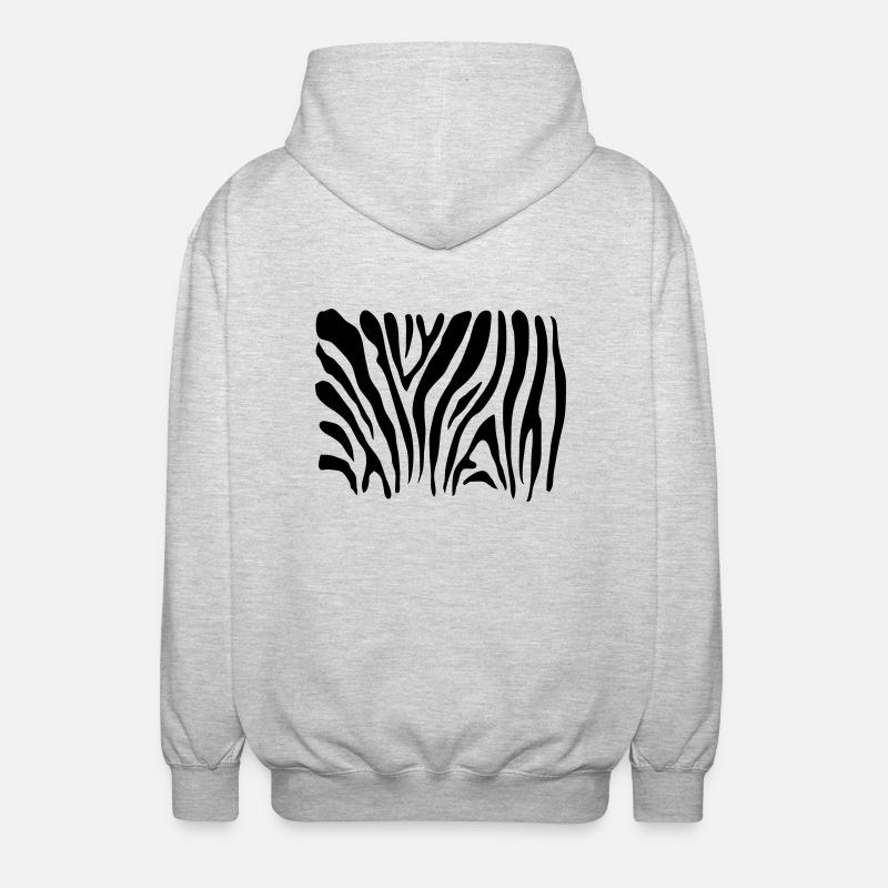 ZEBRA SCHUTZMASKE - Unisex Kapuzenjacke - Hellgrau meliert