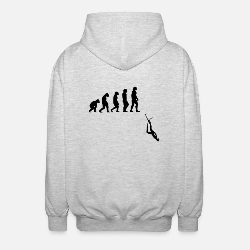 Evolution Apnée Plongée - Veste à capuche unisexe - gris clair chiné