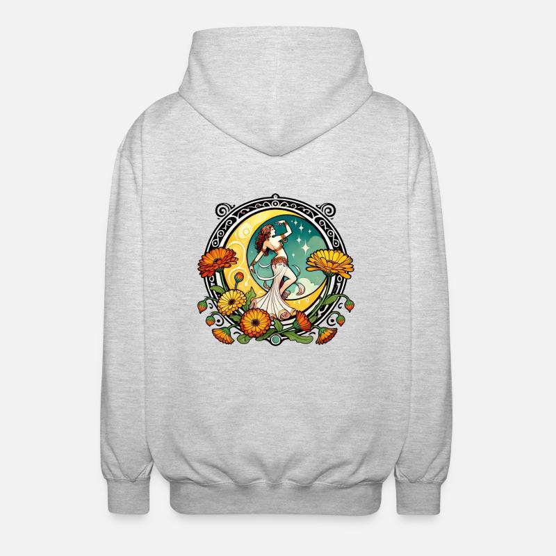 Belly Dancer - Unisex Hooded Jacket - light heather grey