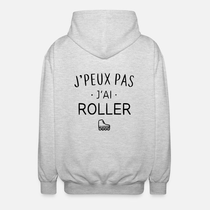 j'peux pas j'ai roller - Veste à capuche unisexe - gris clair chiné