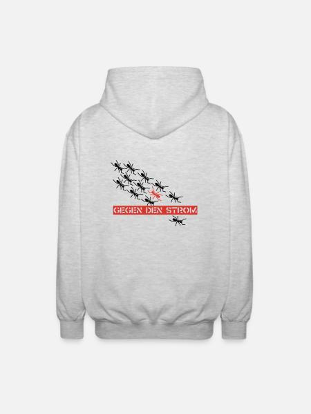 Ants - Unisex Kapuzenjacke - Hellgrau meliert