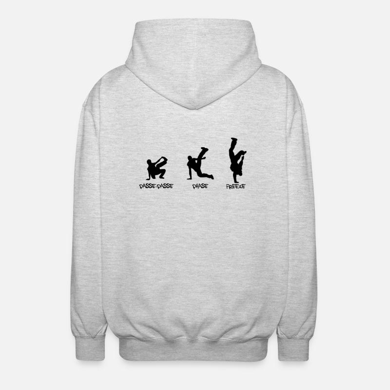 breakdance - Veste à capuche unisexe - gris clair chiné