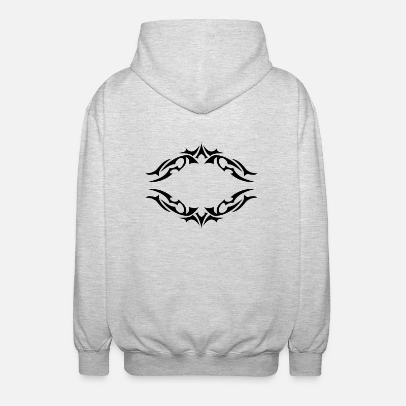 Tribal A Selbertexter - Unisex-hupparitakki - meleerattu vaaleanharmaa