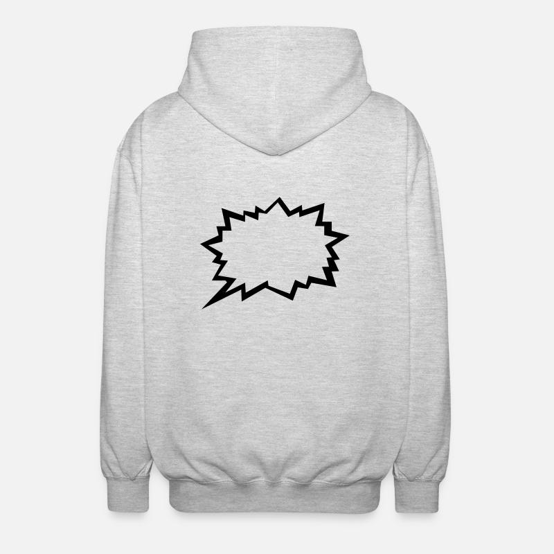 bulle - Veste à capuche unisexe - gris clair chiné