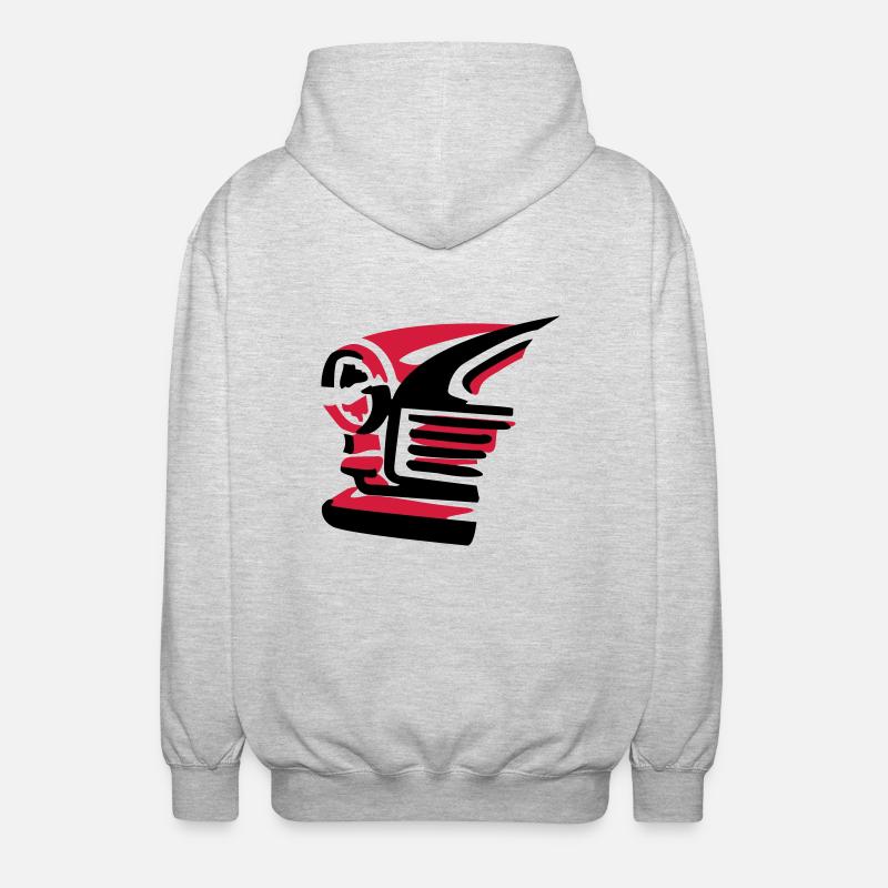 Eye - Unisex Kapuzenjacke - Hellgrau meliert