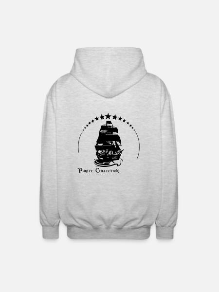 Black Paerl - Unisex Kapuzenjacke - Hellgrau meliert