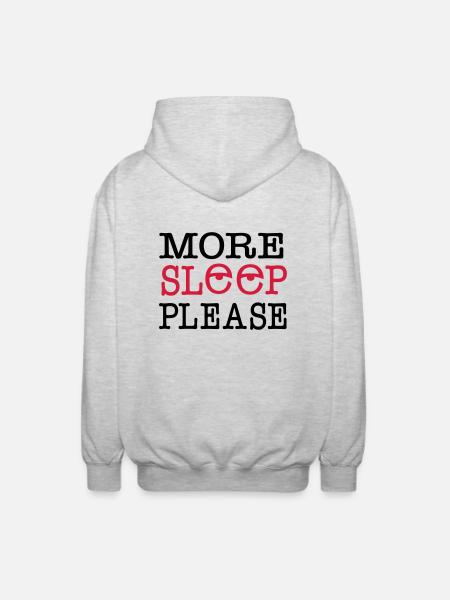 sleep - Unisex Hooded Jacket - light heather grey