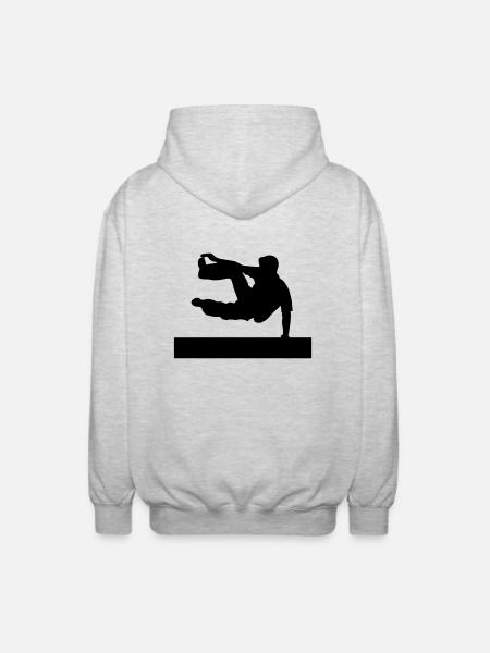 Le Parkour - Unisex Kapuzenjacke - Hellgrau meliert