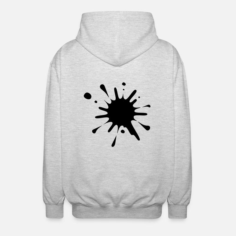 Tintenfleck - Unisex Kapuzenjacke - Hellgrau meliert