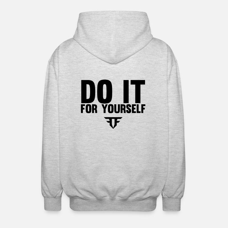 Do It For Yourself - Unisex Kapuzenjacke - Hellgrau meliert