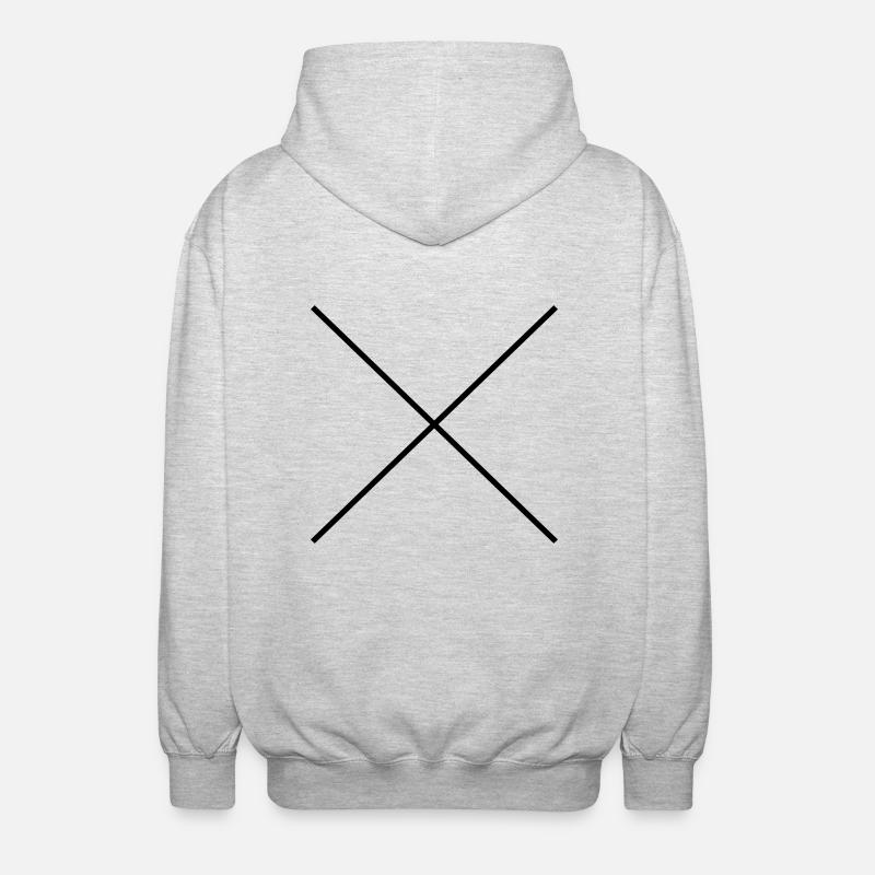 Hipster X - Unisex Kapuzenjacke - Hellgrau meliert